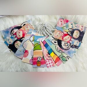 Pack of 10 Colorful labubu monster gift bags